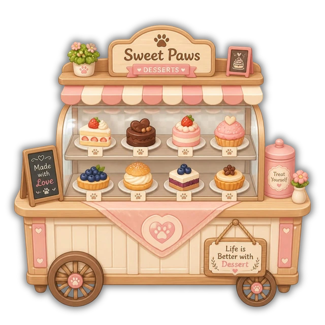 Dessert Display Cart furniture